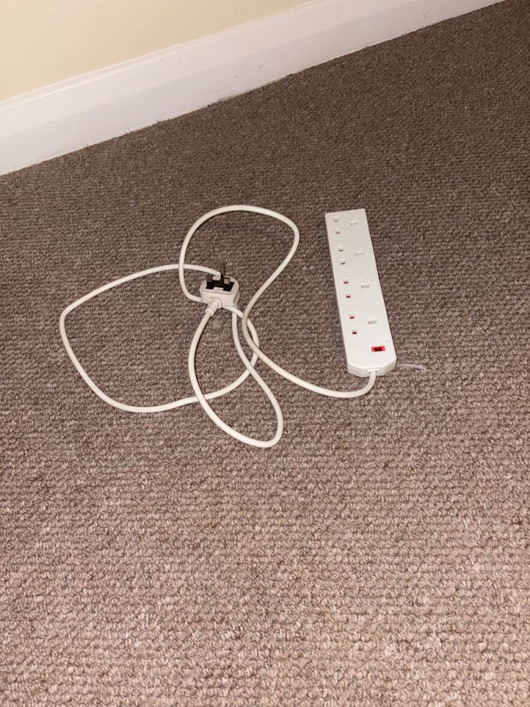 image for 4 plug extension lead 