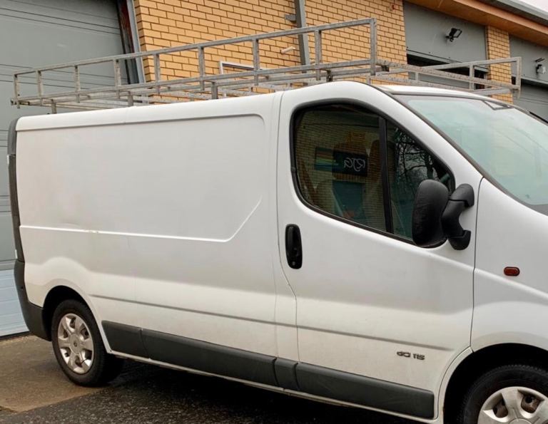 Roof rack Heavy Duty Galvanised Roof Rack with Roller – Renault Trafic / Vans