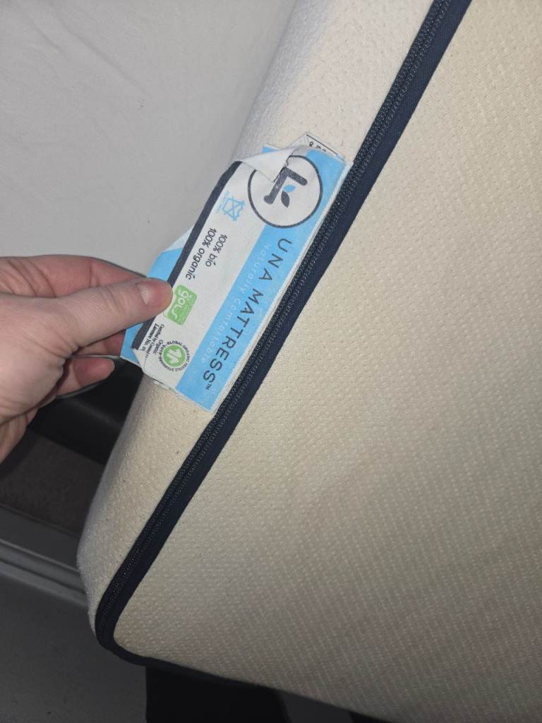 Una Organic latex matress for baby cot 140x70x13