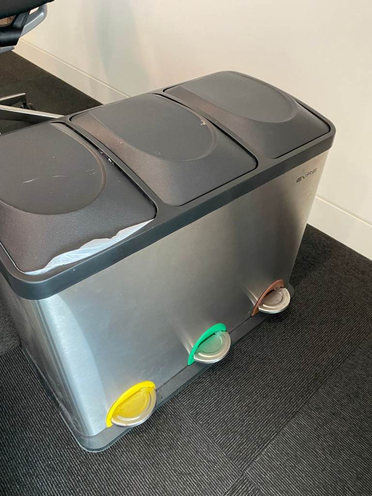 Rectangular Recycling Bin - Previously used in an office