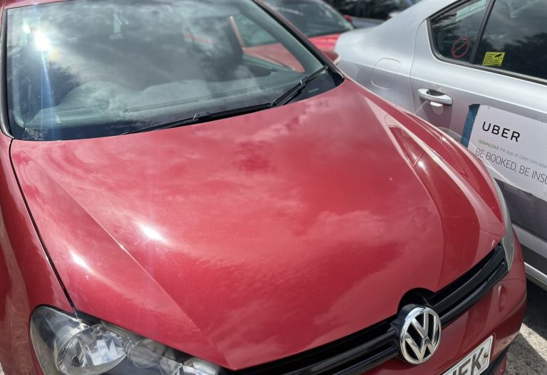 VW GOLF MK6 BONNET IN PASSION RED LA3S 08-12 