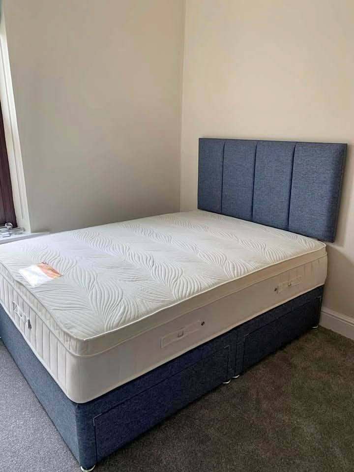 🪑Brand New Stunning & Modern 4ft6 Luxury Double Divan Bed With Mattress ~ Quick & Free Delivery🚛