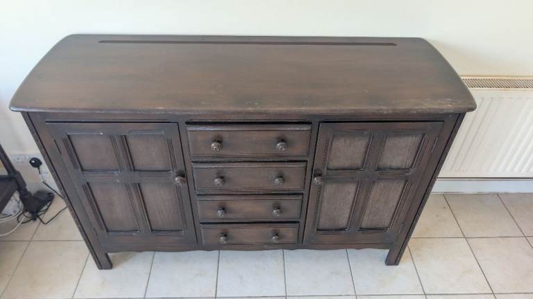 Dark veneered sideboard 