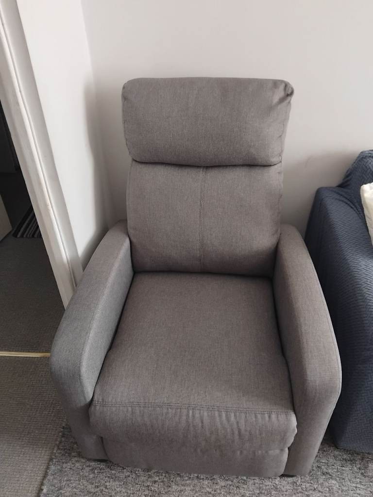 Recliner chair grey