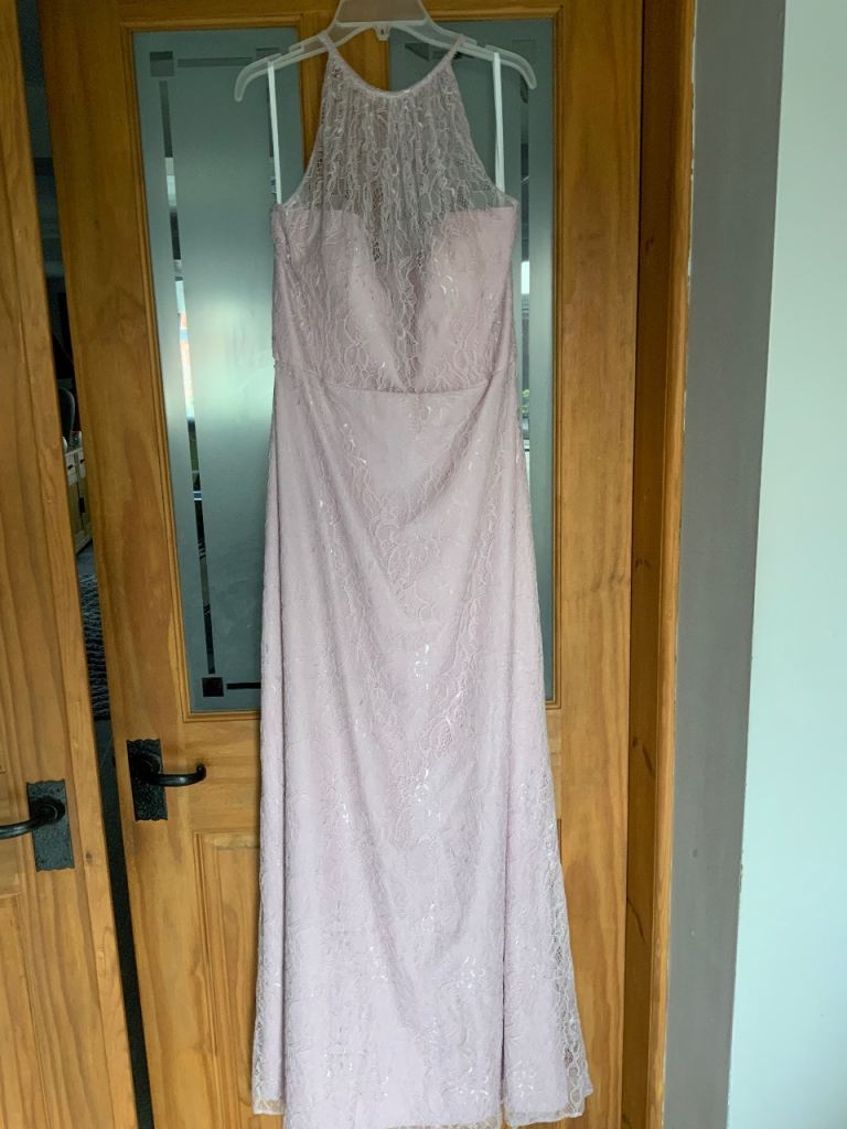 Ladies occasion dress, Formal, bridesmaid, prom size 14 in Suede Rose BN