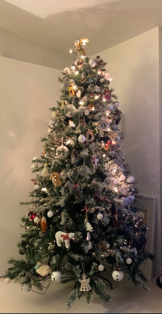 Christmas tree with all decorations 