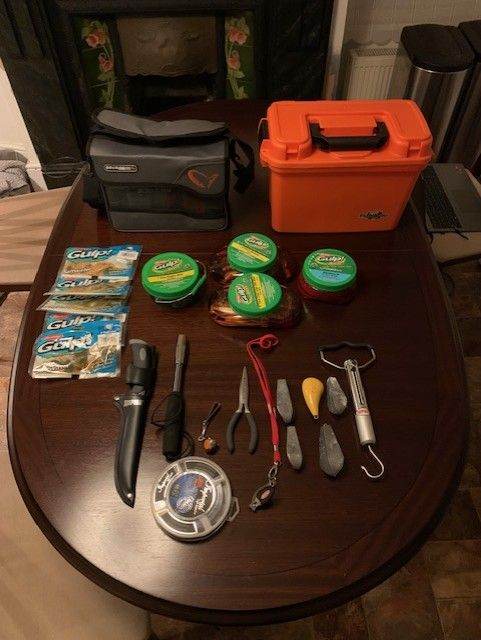 Fishing Boxes, Bait and Equipment