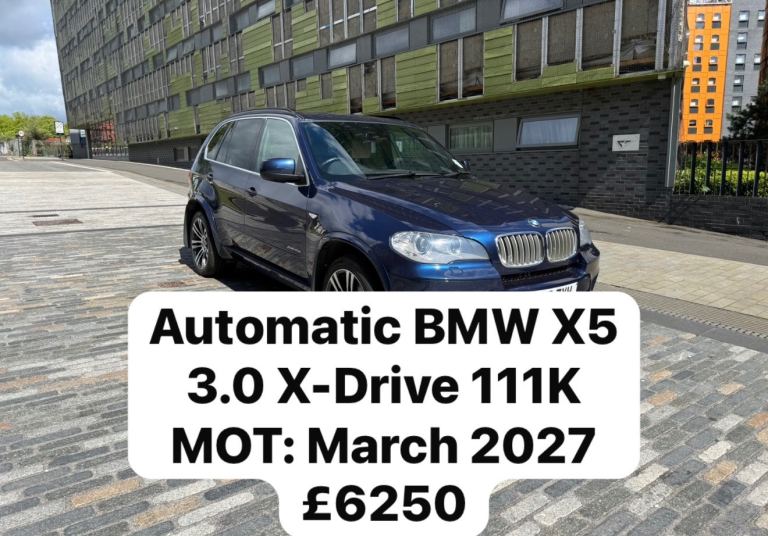 2012 Model X5 Xdrive40d M Sport Auto 3.0 Diesel with Service History 12 Months MOT