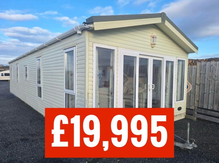 OFF SITE static caravan Scotland double glazed & heated Pemberton Park Lane