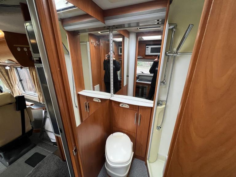 Hymer S820, A Class, 4 Berth, Rear Fixed Bed, Drop Down Bed, Sports Garage