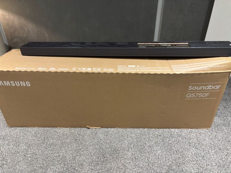 Brand New Samsung HW-QS750F Dolby Atmos Soundbar with Subwoofer & rear speakers