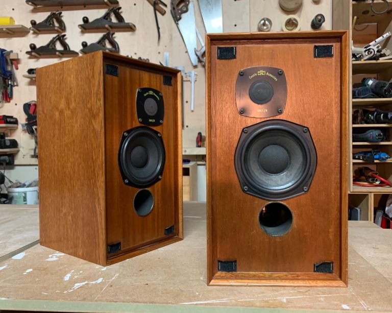 Vintage Castle Richmond Bookshelf Speakers. Refurbished