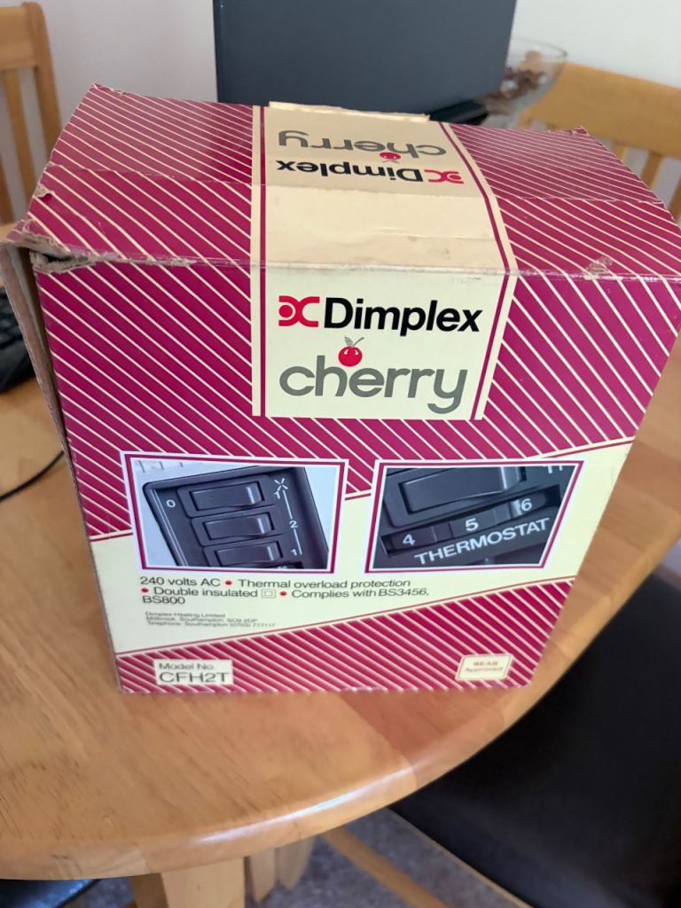 Dimplex Cherry Electric Heater CH2T – Good Condition