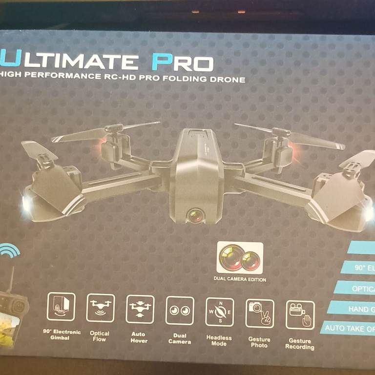 Ultimate Pro Ready to Fly Drone Dual Camera Headless Mode Gesture Recording