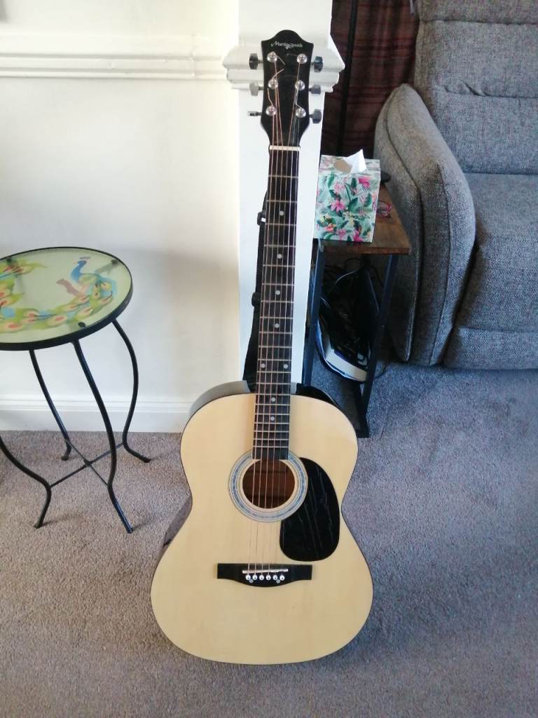 Martin Smith Acoustic Guitar – Good Condition, Black, £35.00 for Sale