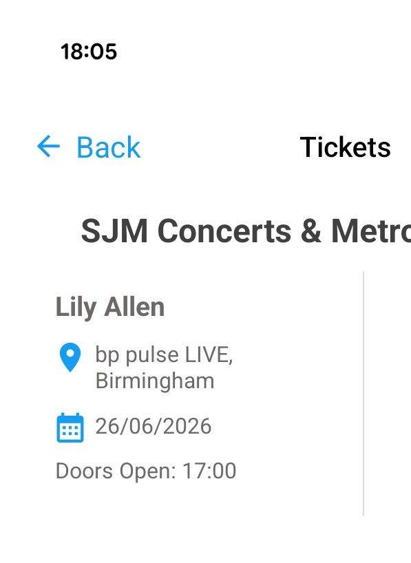 Lily Allen tickets in Birmingham 26/06