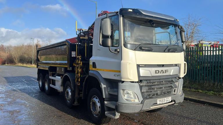 2019 (69) LEYLAND DAF CF 410 TIPPER GRAB. EPSILON M125L CRANE. 32 TON GVW
