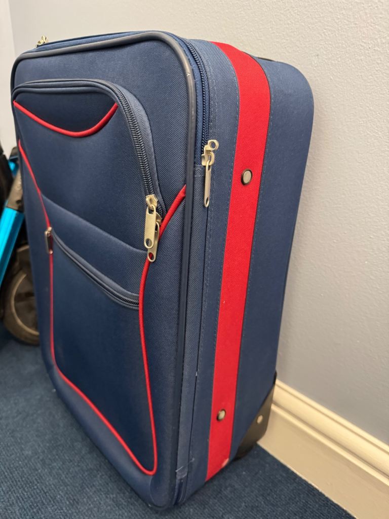 Navy Oceanview softside soft shell canvas travel luggage suitcase 20 inch