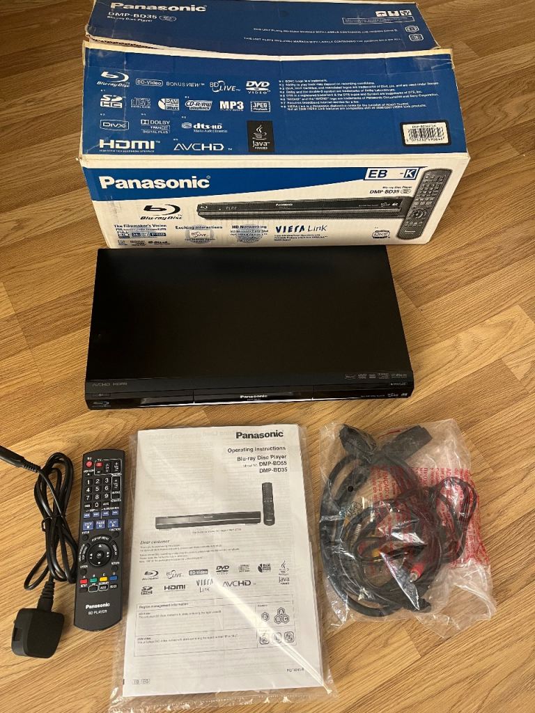 Panasonic BD-35 blu-ray player with original box