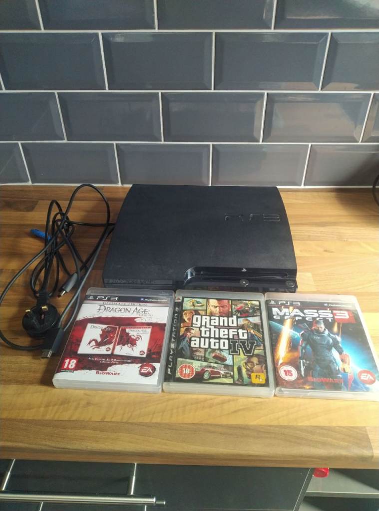 120gb PS3 Slim Console + Games