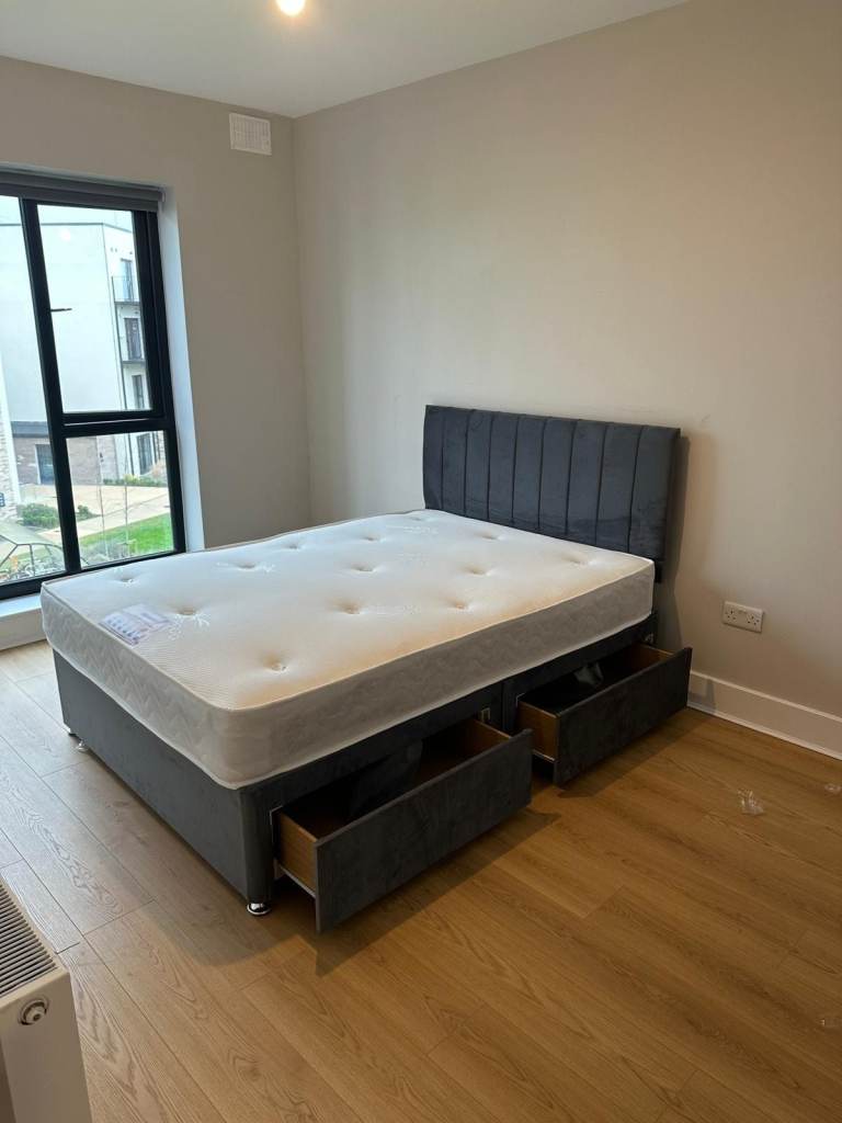 Limited Deal - 4FT6 Double DIVAN Bed With Mattress -25% Off - Order Now - Free Delivery |