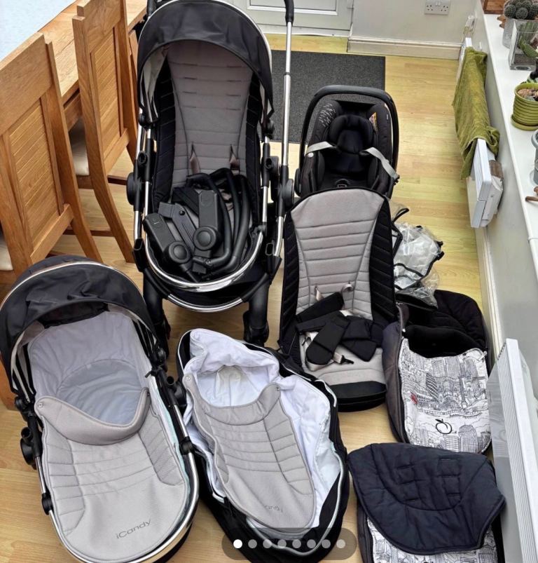 ICandy Peach Double Pram a bargain £100