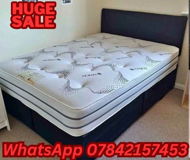 ✔SUPER _ Double bedframe With Ortho pedic Mattress 