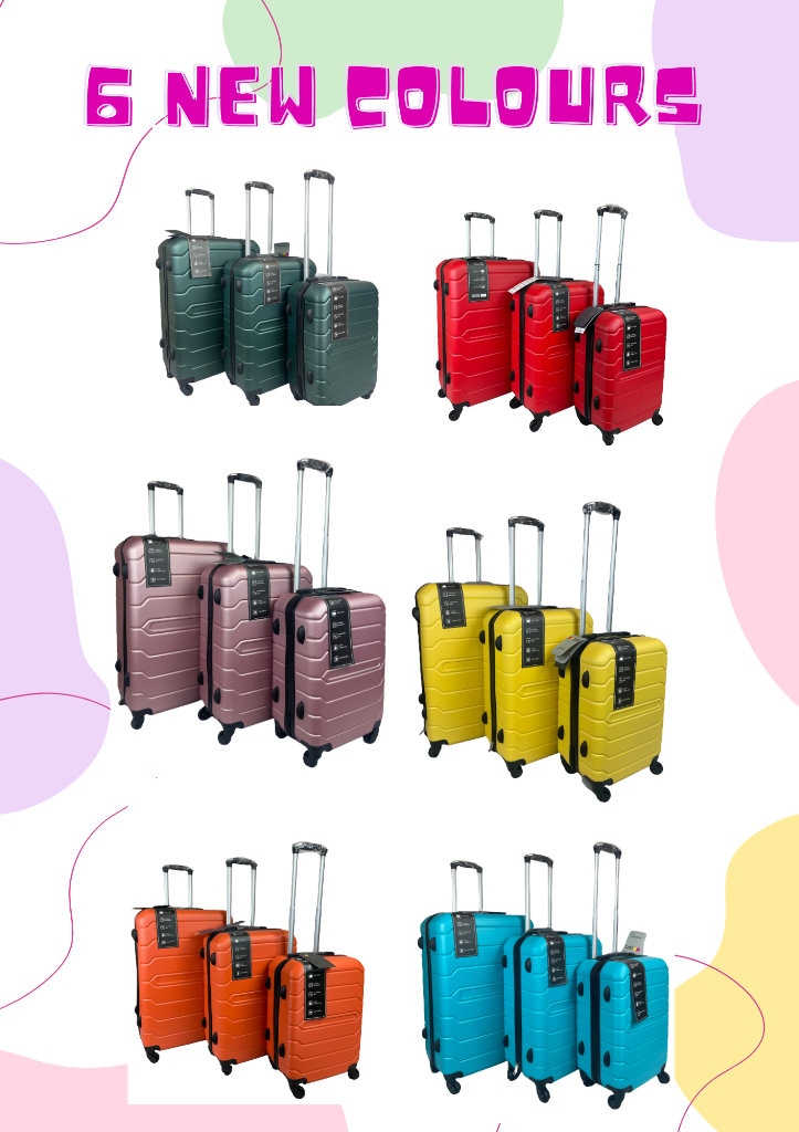 *BRAND NEW* Lightweight Hardshell Suitcases 6 Colours *FREE GLASGOW DELIVERY*