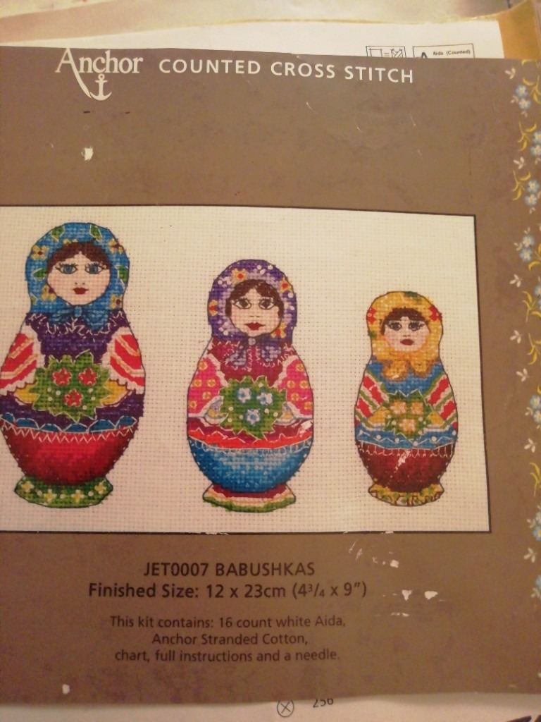 Anchor Babushkas cross stitch chart only 