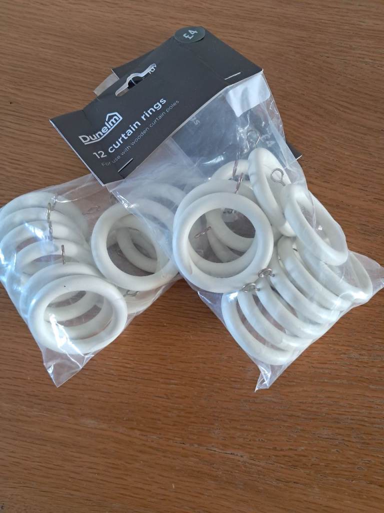 Dunelm curtain rings (2 packs)