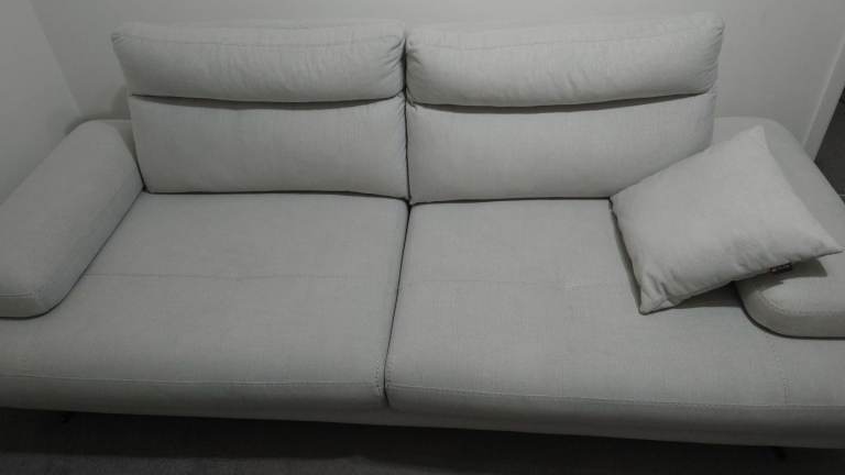 Grey 3 Seater Media Sofa with Multiple Seat Configurations from Trend Furniture