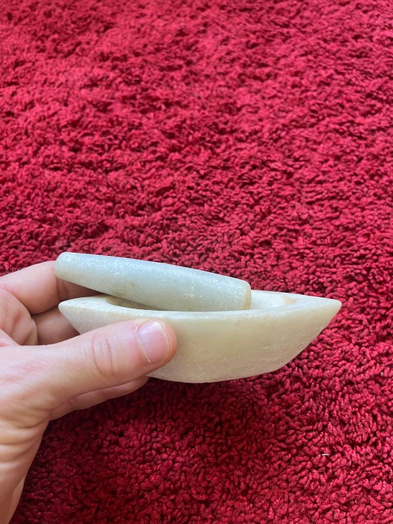 Mini Stone Mortar and Pestle – Kitchen Spice Grinder – Natural Stone