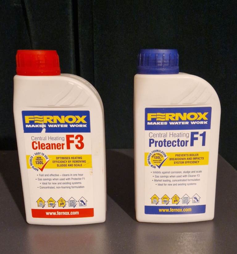 Fernox Central Heating Cleaner F3 and Protector F1