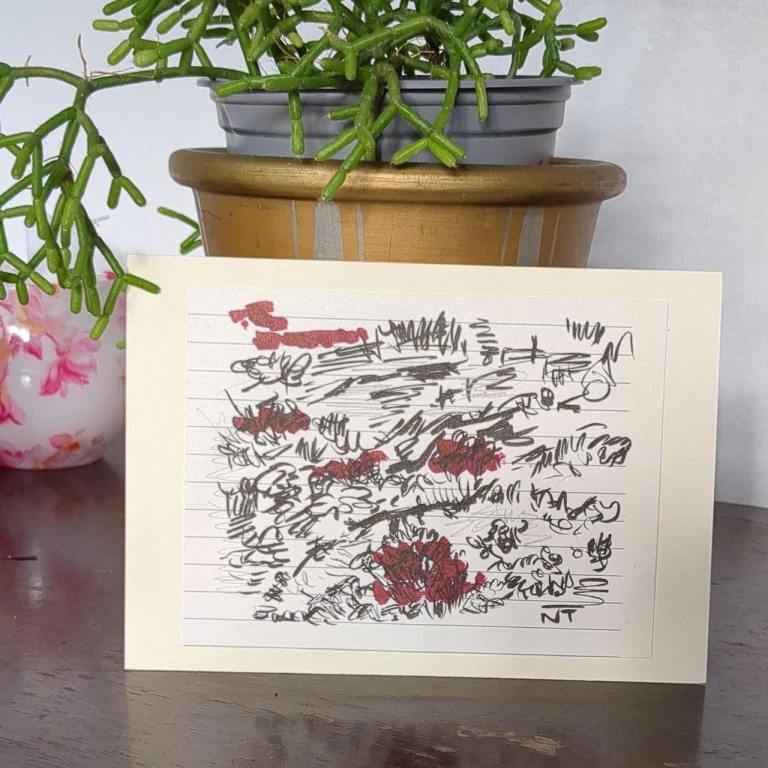 Original hand-drawn art 'The Grass' #handdrawn  