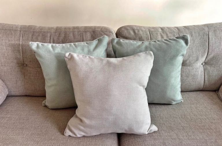 Next Set of 3 Sage & Cream Cushions