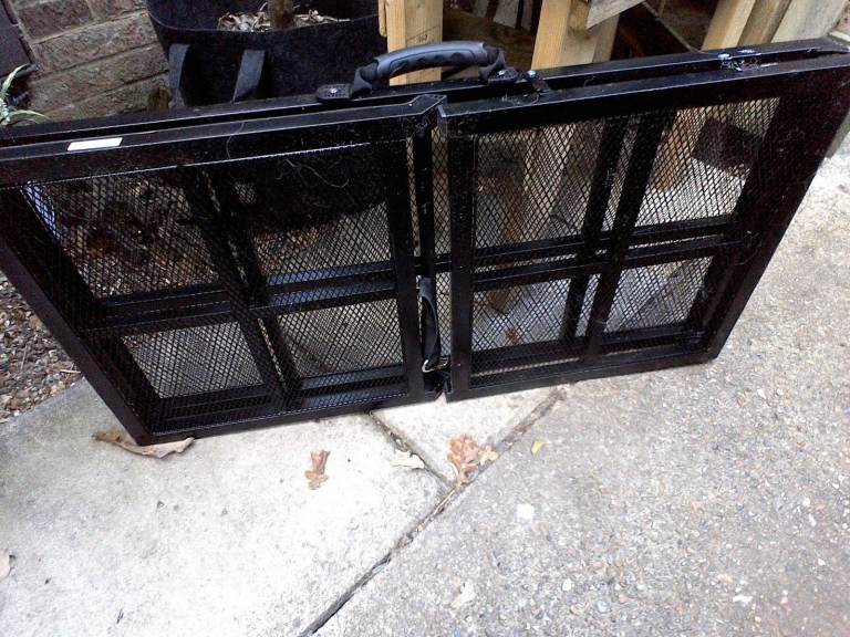 Extra long, metal dog ramp.