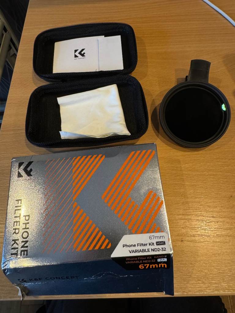 K&F Concept 67mm Variable ND Filter ND2-ND32 Snap-On