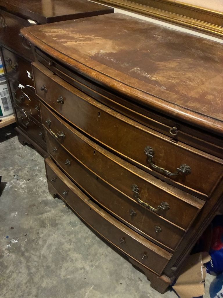 Vintage Wooden Chest of Drawers – Fair Condition