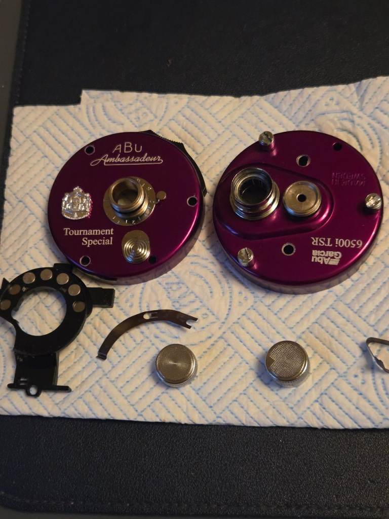 ABU 6500 TSR PLATES 99.9% MINT AND COMPLETE VHTF PARTS SET 2 OF 2  