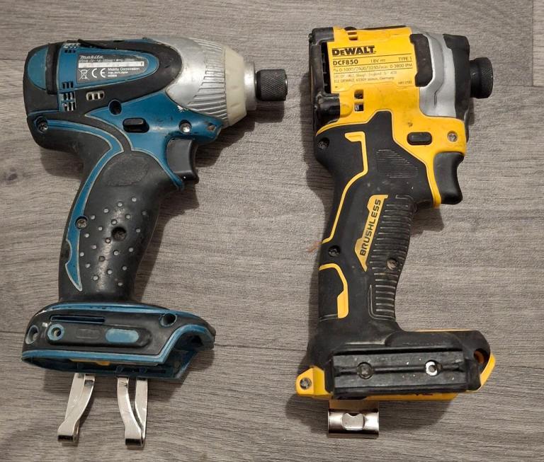 Makita and DeWalt Cordless Power Tool Set - Used, Good Condition