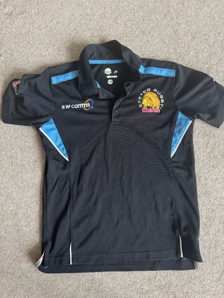 Exeter Chiefs boys large polo shirt 