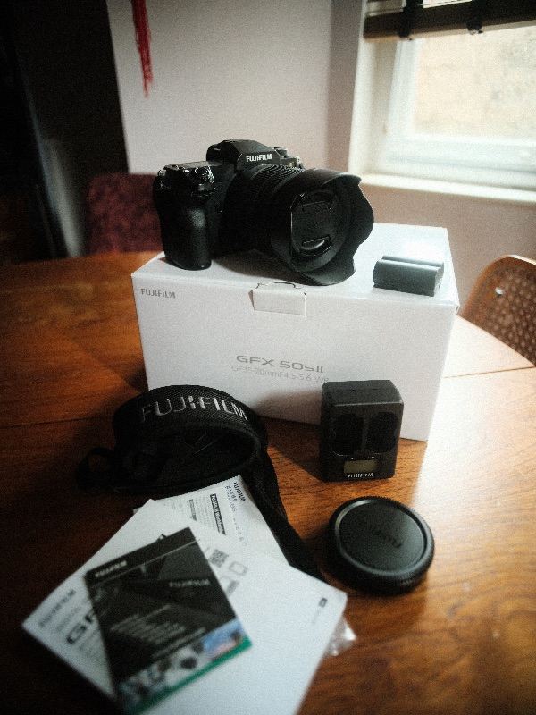 Fujifilm GFX 50S II Medium Format Digital Camera with zoom lens 