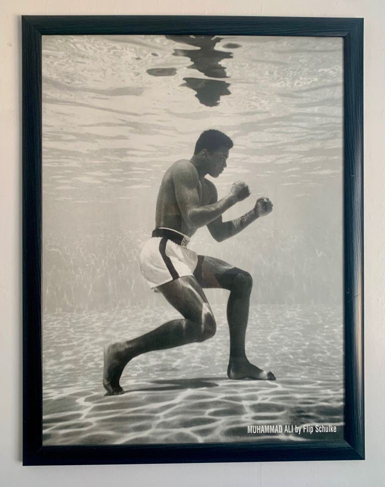 Muhammad Ali framed print 