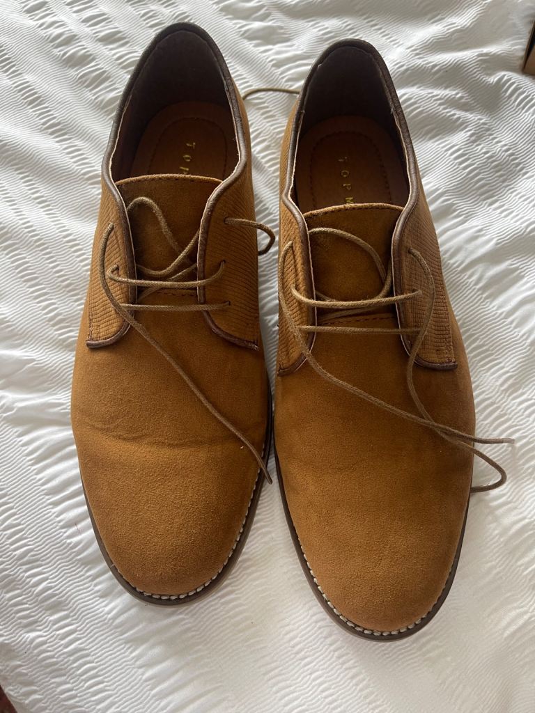 Top man beige suede shoes 