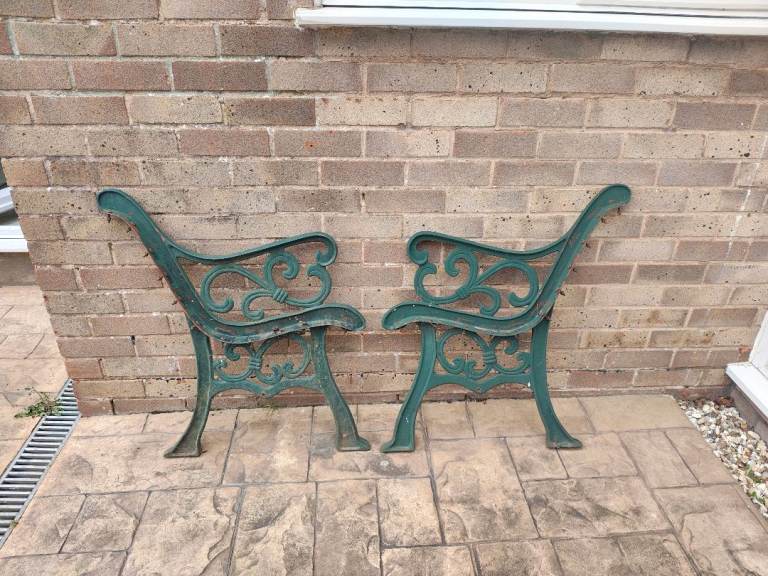 Vintage Cast Iron. Bench Ends 