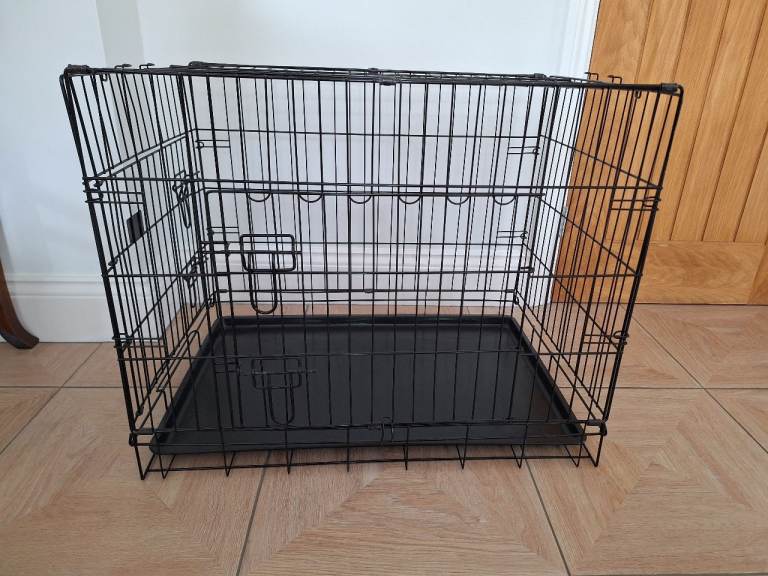 Dog Crate DOUBLE DOOR / COLAPSABLE/Flat Storage. MIKKIL30"x W21"x H24" (77x54x62cm)