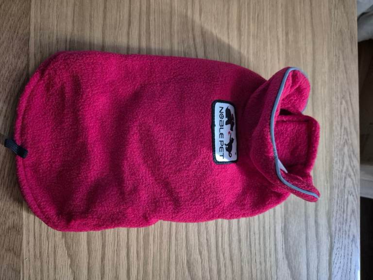 Red XS Fleece Dog Jacket (could be used for a cat being small size)