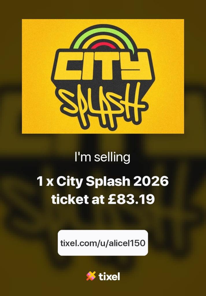 City Splash ticket