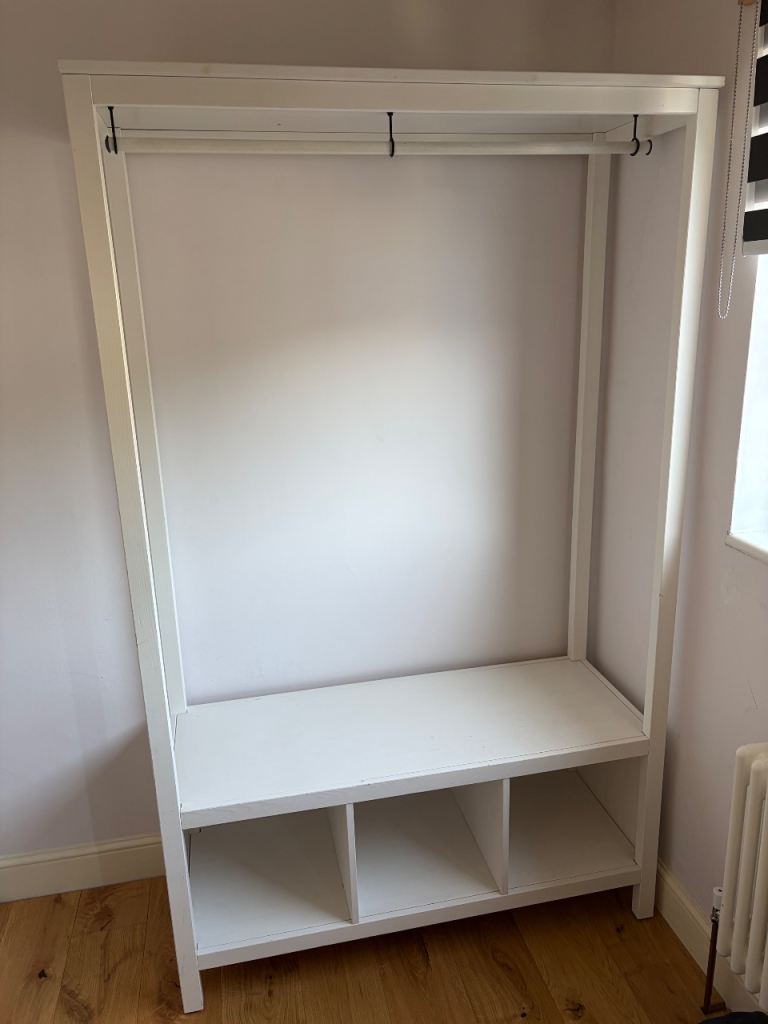 Open White Wardrobe