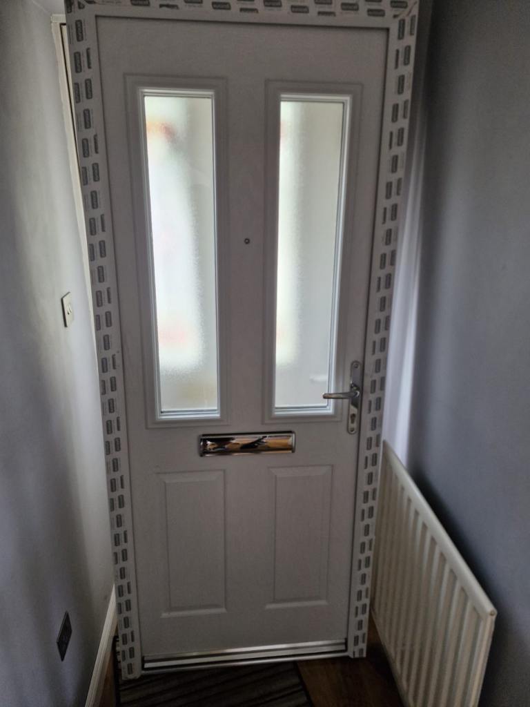 Brand New White Double-Glazed uPVC Front Door – £600 ONO